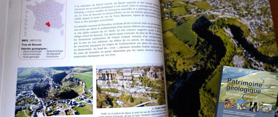 Le canyon de Bozouls dans l'inventaire national INPG