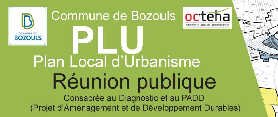 Plan Local d'Urbanisme : réunion publique