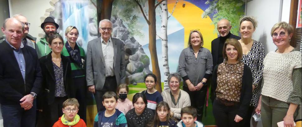 Le Conseil des Enfants inaugure la fresque solidaire