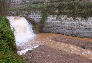 Travaux sur le chenal de la cascade Bozouls