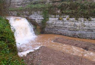 Travaux sur le chenal de la cascade Bozouls