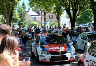 Rallye - Parc de regroupement à Bozouls