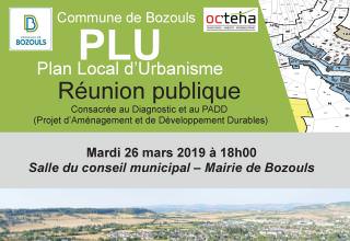 Plan Local d'Urbanisme : réunion publique