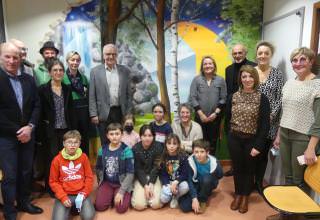 Le Conseil des Enfants inaugure la fresque solidaire