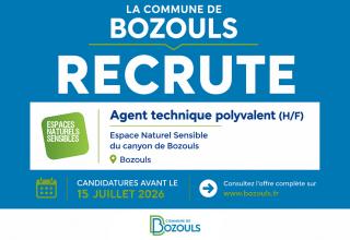 La commune de Bozouls recrute