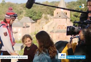 Reportage tournage série l'Éclipse - France 3 Quercy-Rouergue
