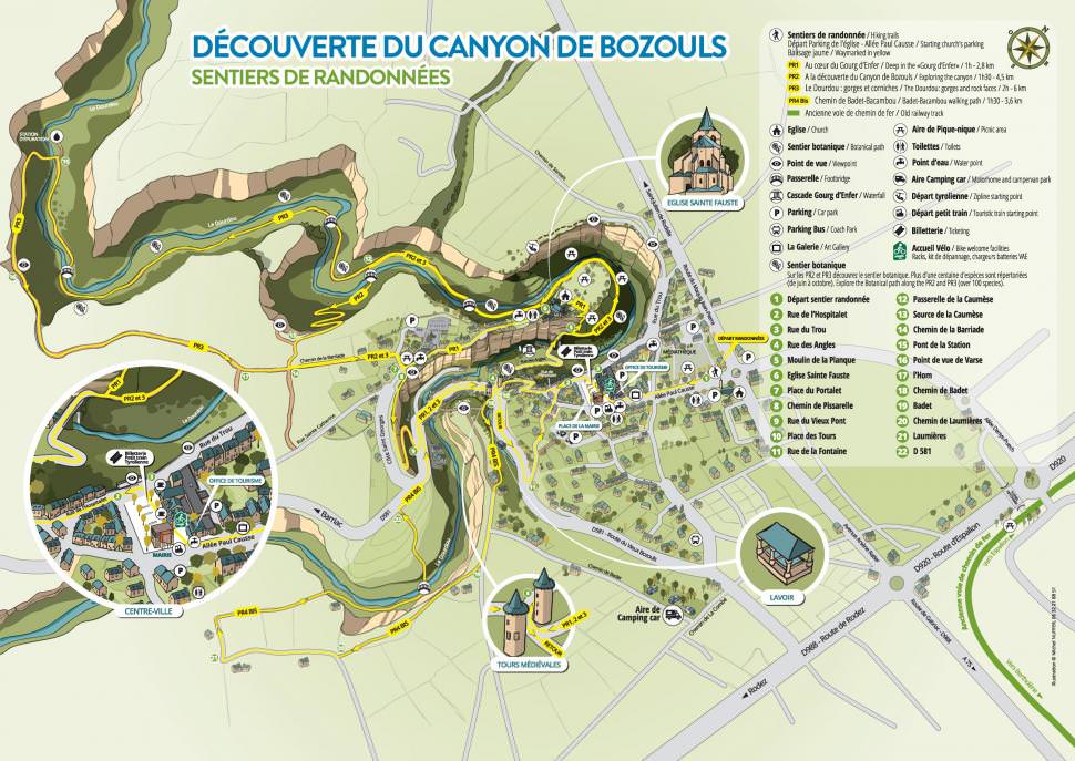 Parcours de randonnées Bozouls