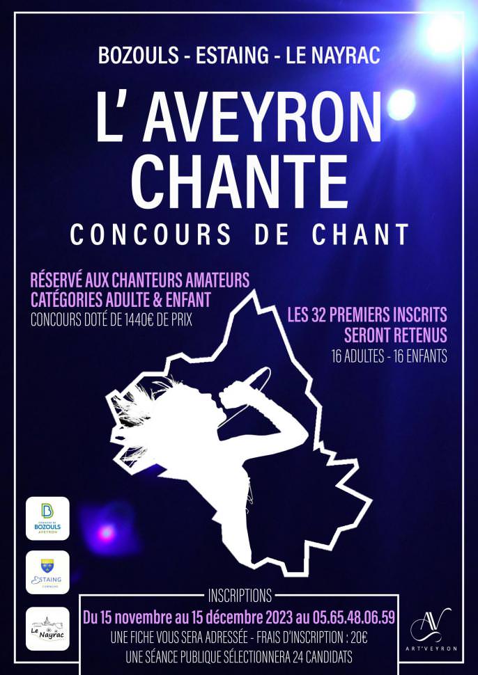 Affiche concours de chant