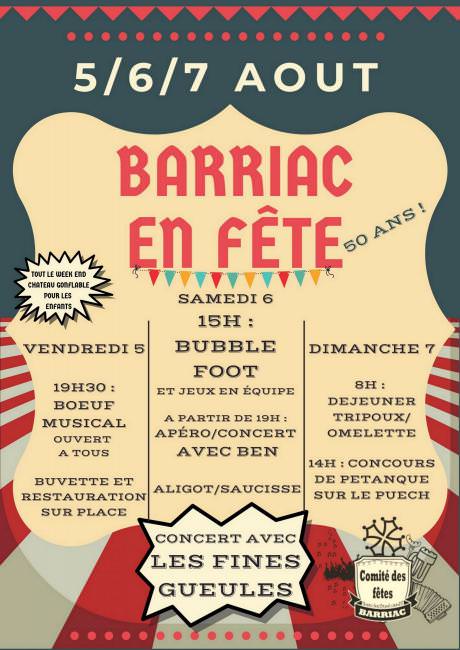 Visuel Barriac en fête